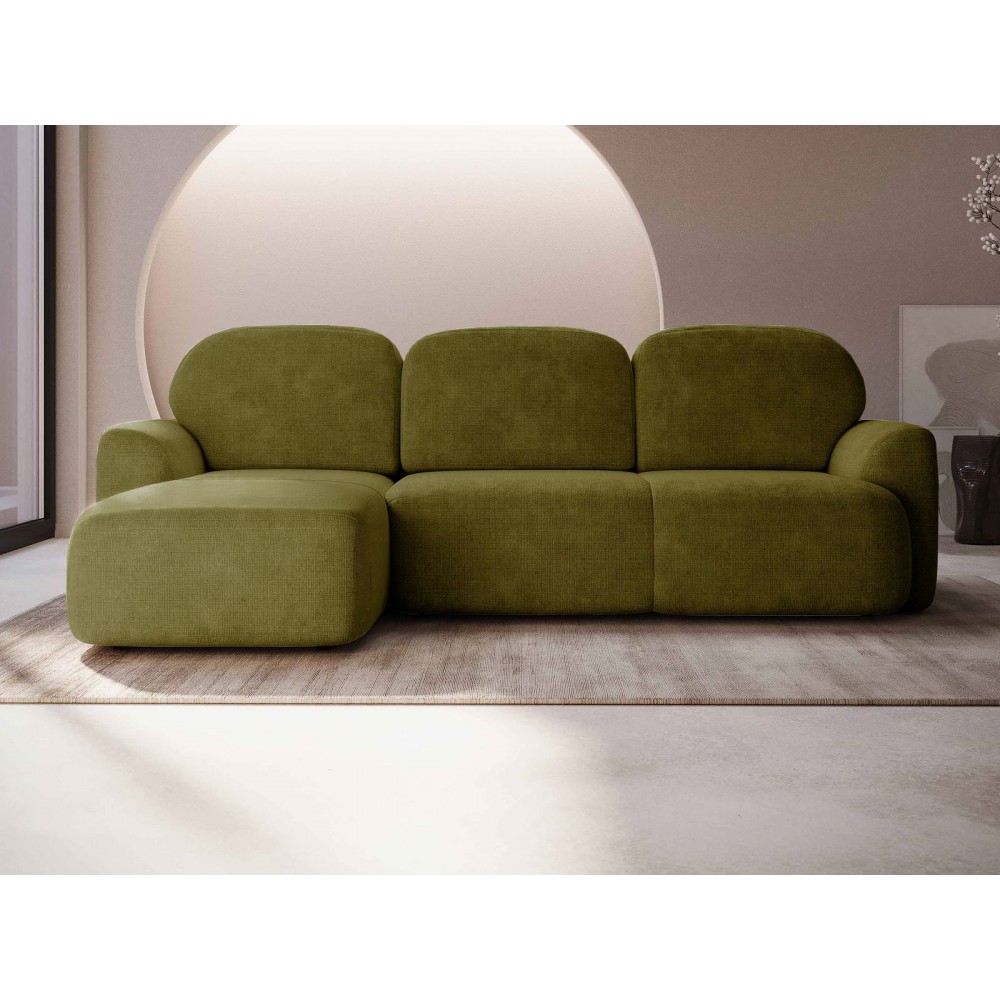 Γωνιακός καναπές Nabu -Prasino-Αριστερή