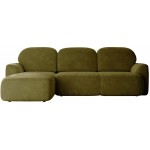 Γωνιακός καναπές Nabu -Prasino-Αριστερή