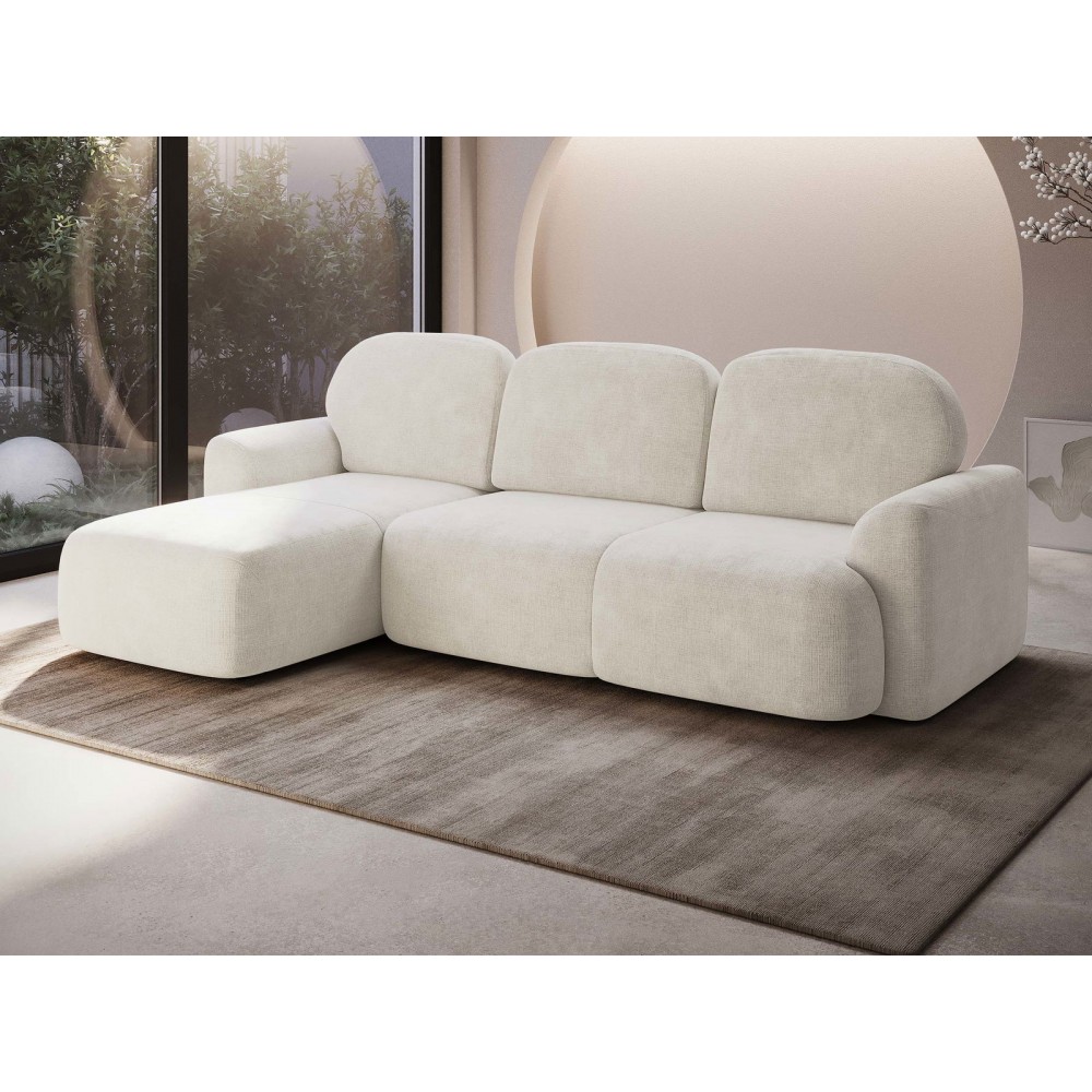 Γωνιακός καναπές Nabu -Beige-Αριστερή