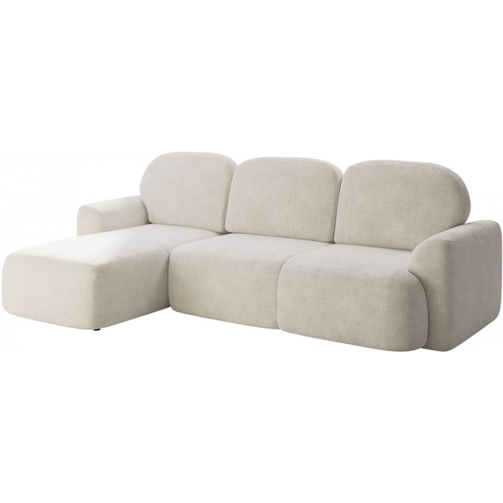 Γωνιακός καναπές Nabu -Beige-Αριστερή