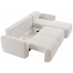 Γωνιακός καναπές Nabu -Beige-Αριστερή