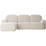 Γωνιακός καναπές Nabu -Beige-Αριστερή