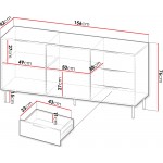 Μπουφές Almera I 156x42x76