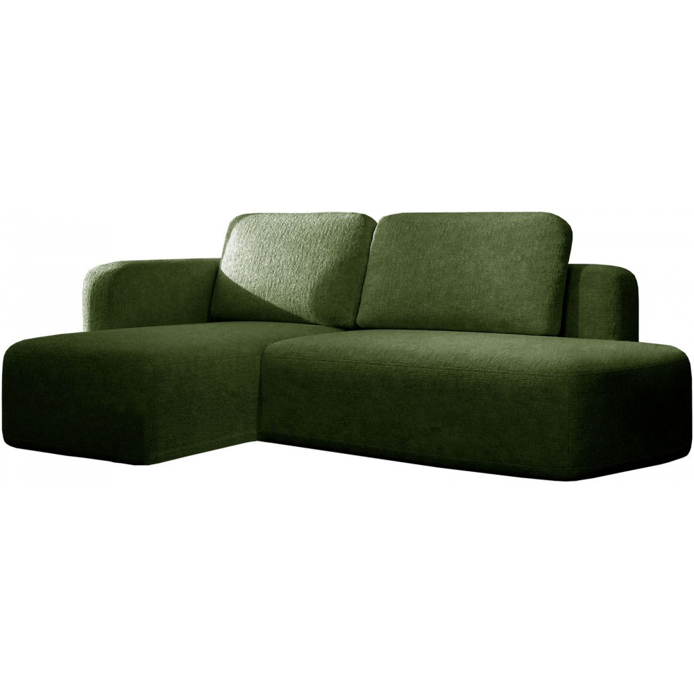 Γωνιακός καναπές Cozy-Prasino-Αριστερή