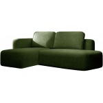 Γωνιακός καναπές Cozy-Prasino-Αριστερή