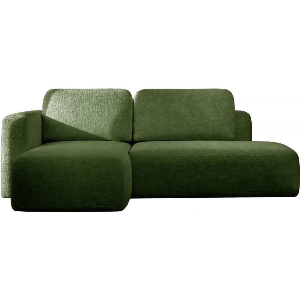 Γωνιακός καναπές Cozy-Prasino-Αριστερή
