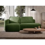 Γωνιακός καναπές Cozy-Prasino-Αριστερή