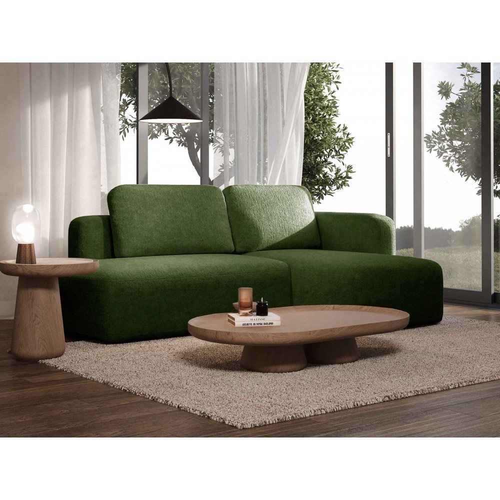 Γωνιακός καναπές Cozy-Prasino-Δεξιά