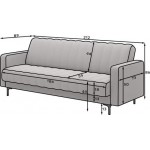 Καναπές - κρεβάτι Torres-Prasino