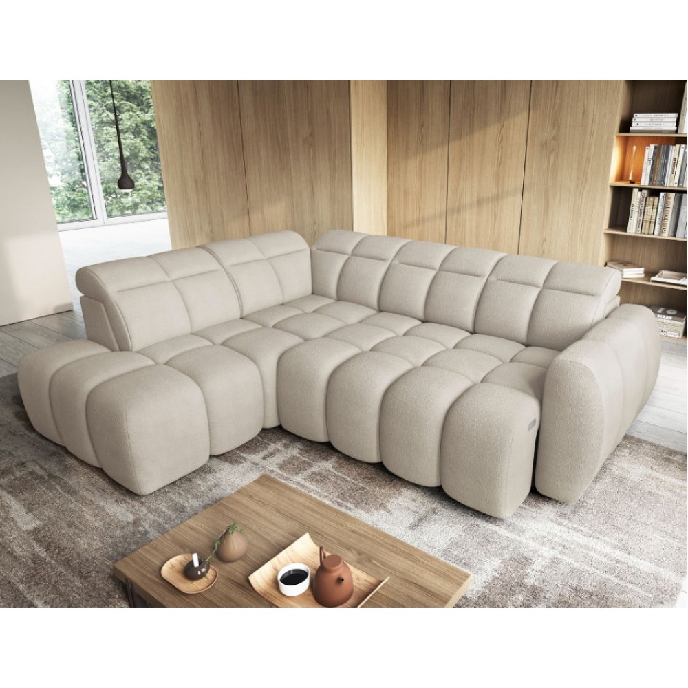 Γωνιακός καναπές Chicago-Beige-Αριστερή