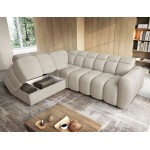 Γωνιακός καναπές Chicago-Beige-Αριστερή