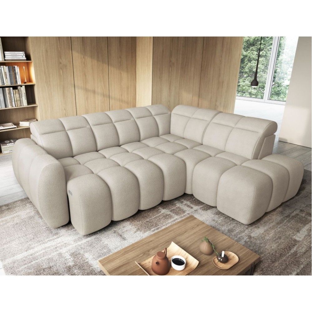 Γωνιακός καναπές Chicago-Beige-Δεξιά