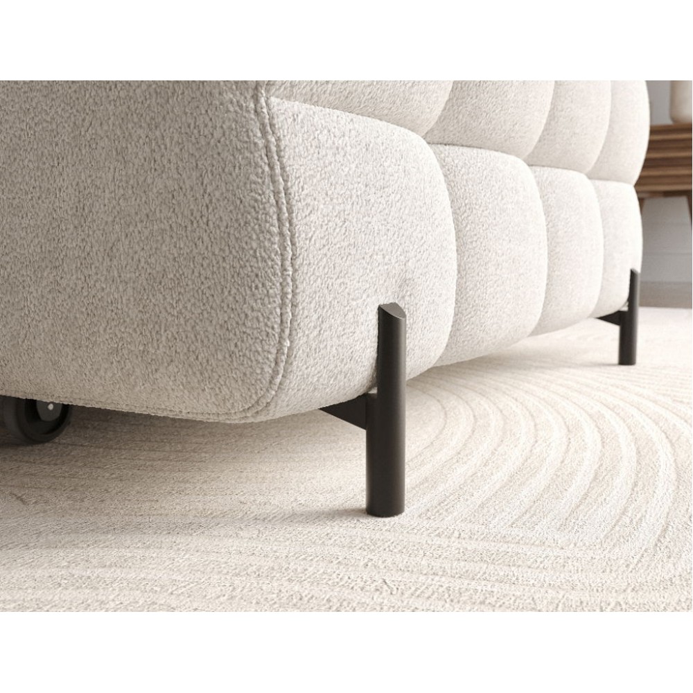 Γωνιακός καναπές Freyia-Leuko-Αριστερή