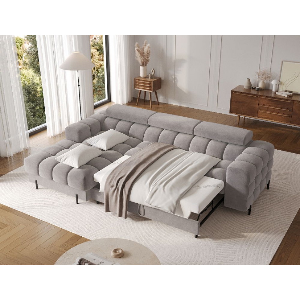 Γωνιακός καναπές Freyia-Gkri-Αριστερή