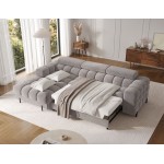 Γωνιακός καναπές Freyia-Gkri-Αριστερή