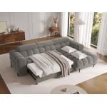 Γωνιακός καναπές Freyia-Gkri Skouro-Δεξιά