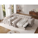 Γωνιακός καναπές Freyia-Beige-Αριστερή