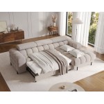 Γωνιακός καναπές Freyia-Beige-Δεξιά