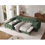 Γωνιακός καναπές Freyia-Prasino-Αριστερή