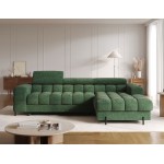 Γωνιακός καναπές Freyia-Prasino-Δεξιά