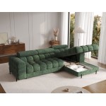 Γωνιακός καναπές Freyia-Prasino-Δεξιά