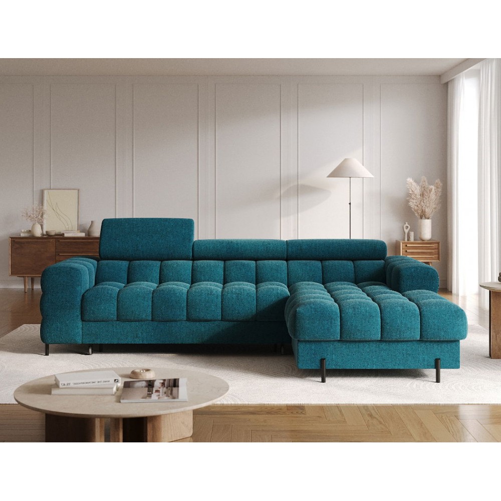 Γωνιακός καναπές Freyia-Petrol-Δεξιά