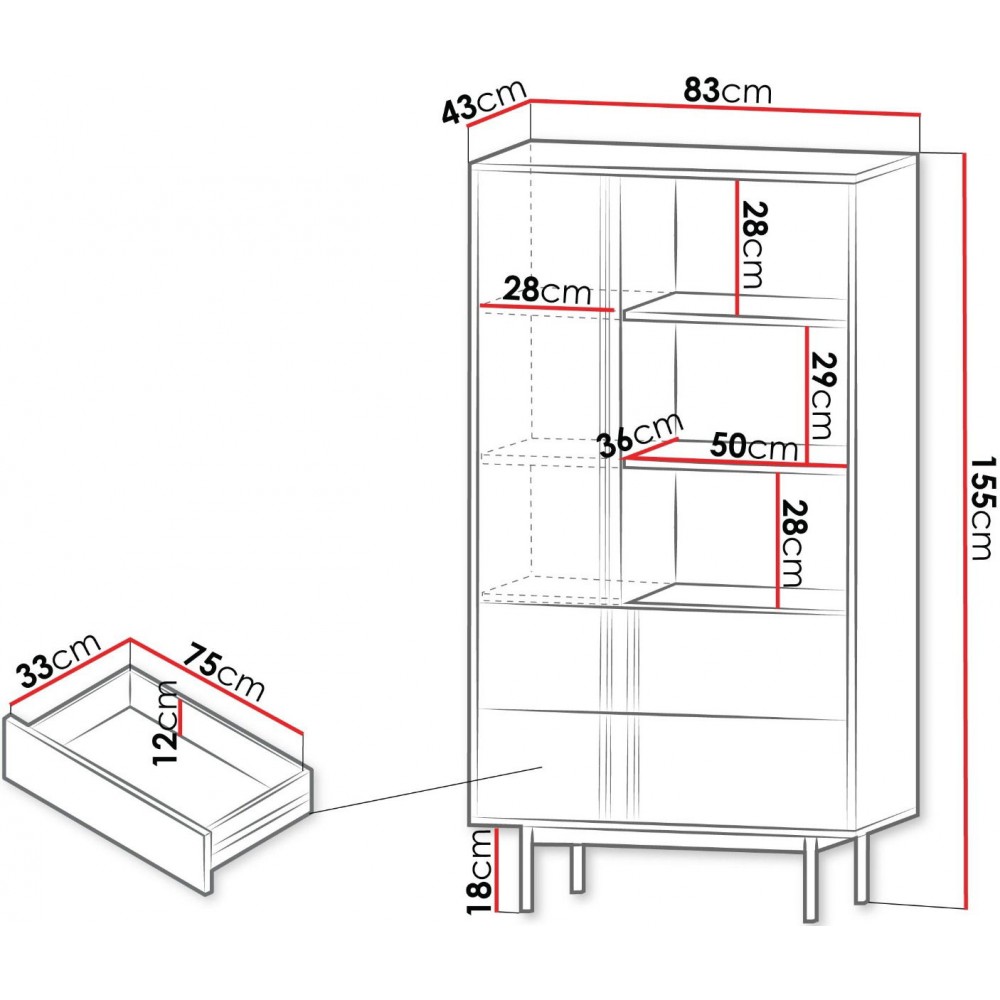 Βιβλιοθήκη Alsy Reg mini-Gkri Skouro