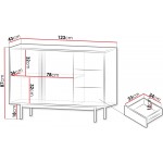 Μπουφές Alsy Reg II-Mpez Anoixto 123x43x87