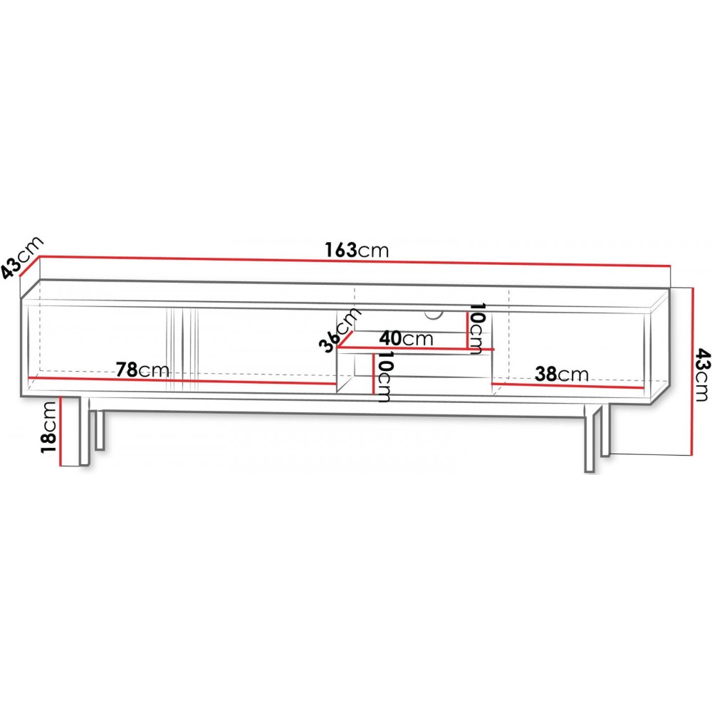 Έπιπλο τηλεόρασης Alsy Reg I-Mpez Anoixto