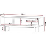 Έπιπλο τηλεόρασης Alsy Reg II-Gkri Skouro