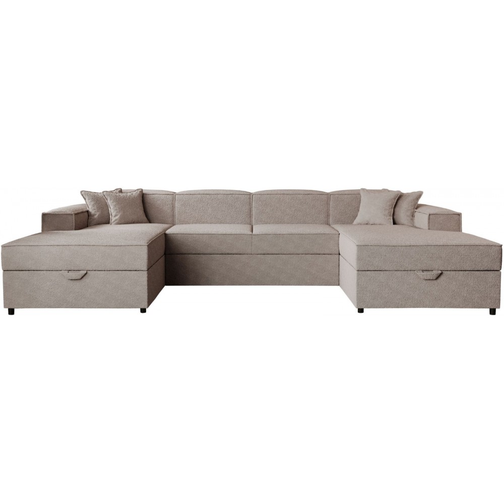 Γωνιακός καναπές Santos U-Silver Gray