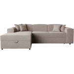 Γωνιακός καναπές Santos-Silver Gray-Αριστερή