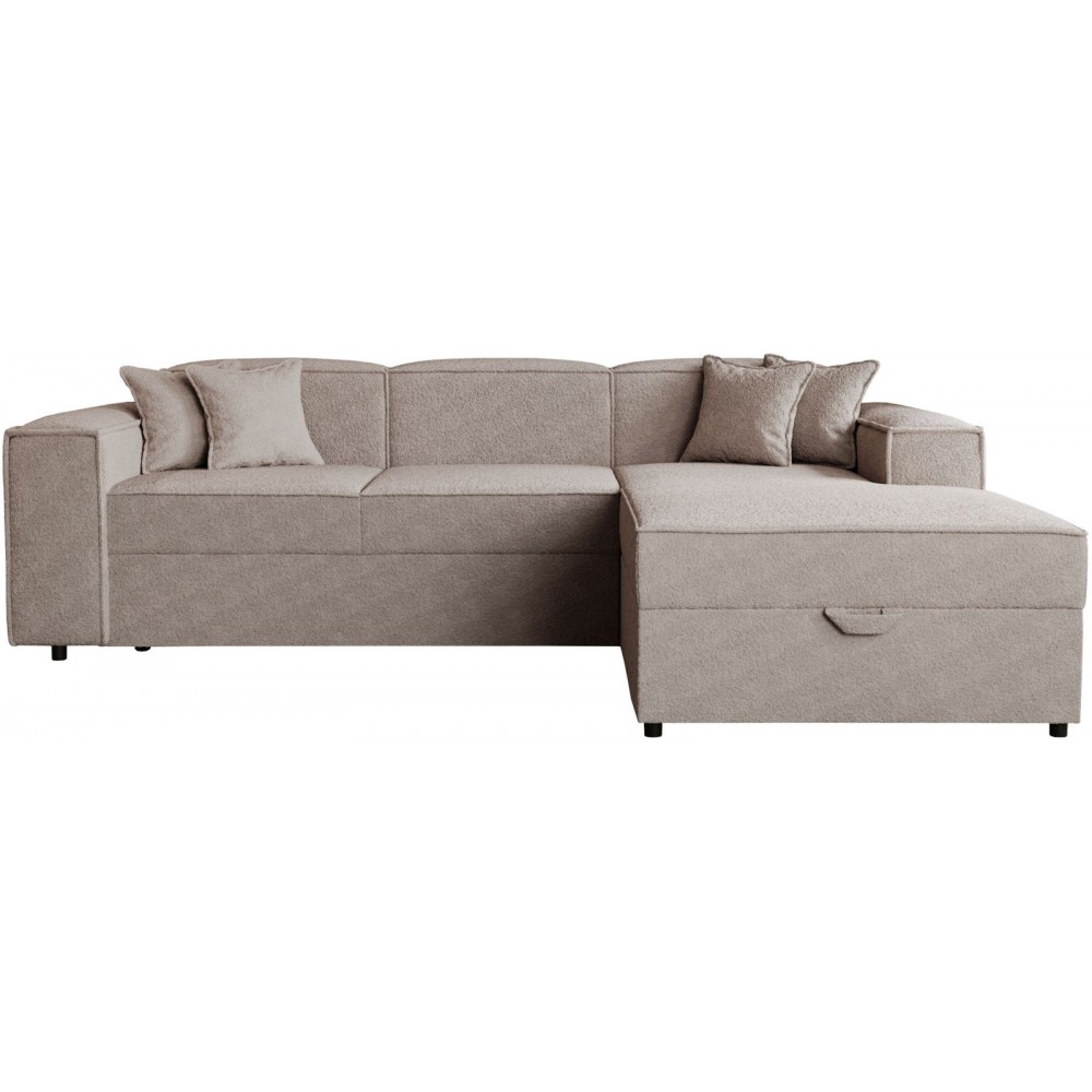 Γωνιακός καναπές Santos-Silver Gray-Δεξιά