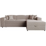 Γωνιακός καναπές Santos-Silver Gray-Δεξιά