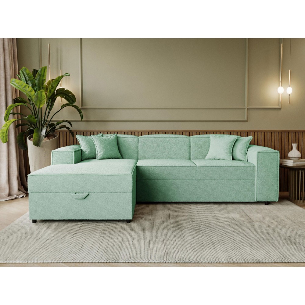 Γωνιακός καναπές Santos-Menta-Αριστερή