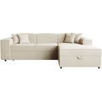 Γωνιακός καναπές Santos-Beige-Δεξιά