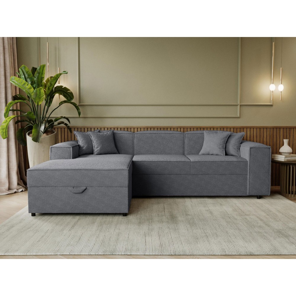 Γωνιακός καναπές Santos-Gkri Skouro-Αριστερή