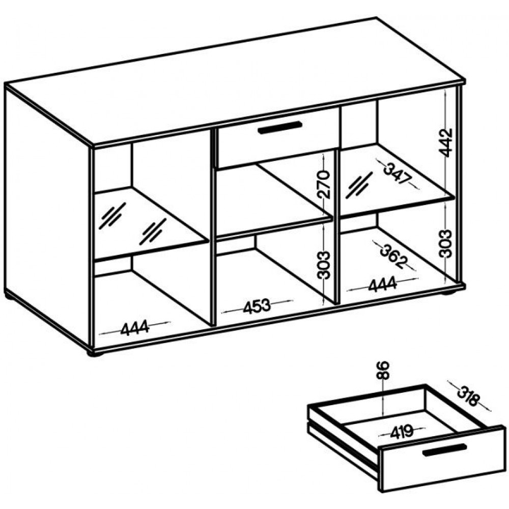 Μπουφές Arlington-Leuko