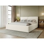 Επενδυμένο κρεβάτι Santos-Leuko-200 x 200