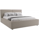 Επενδυμένο κρεβάτι Santos-Silver Gray-180 x 200