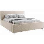 Επενδυμένο κρεβάτι Santos-Beige-120 x 200