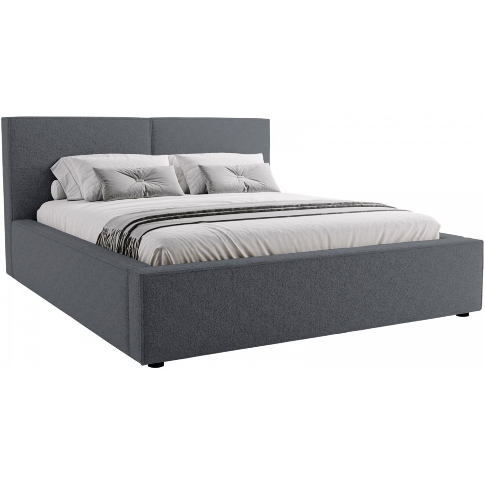 Επενδυμένο κρεβάτι Santos-Gkri Skouro-140 x 200