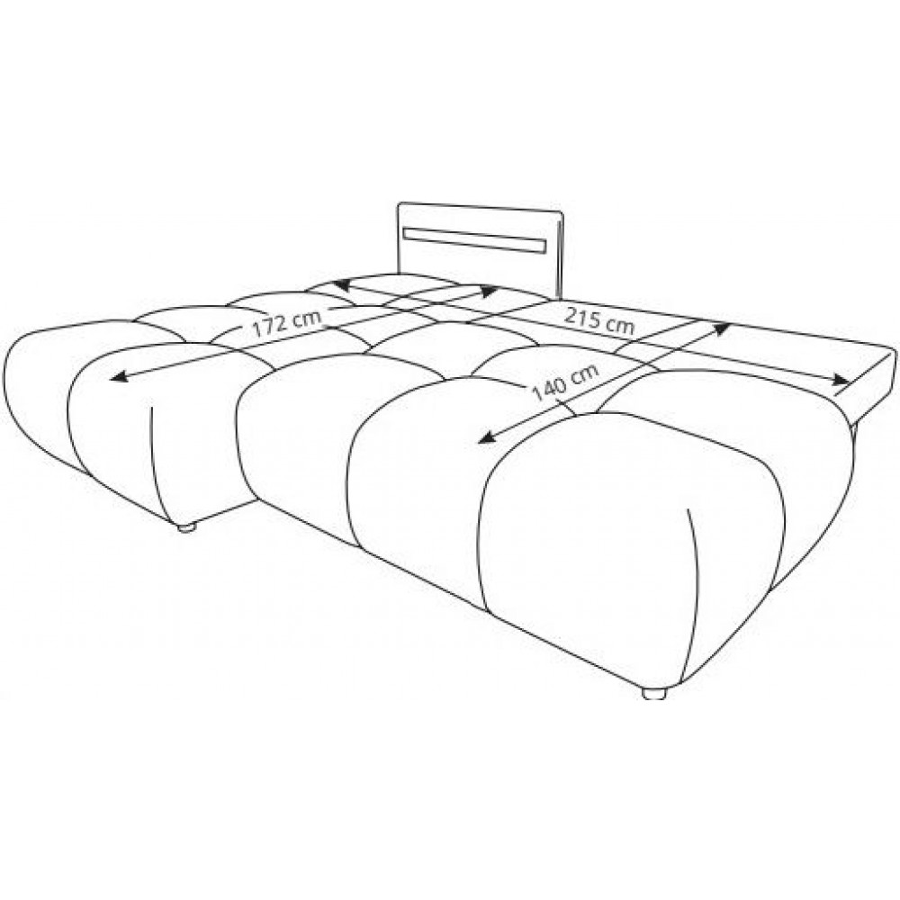 Γωνιακός καναπές Limo-Mpez Anoixto-Αριστερή