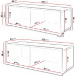 Έπιπλο τηλεόρασης Calabrini-Cashmere-Μήκος: 100 εκ.