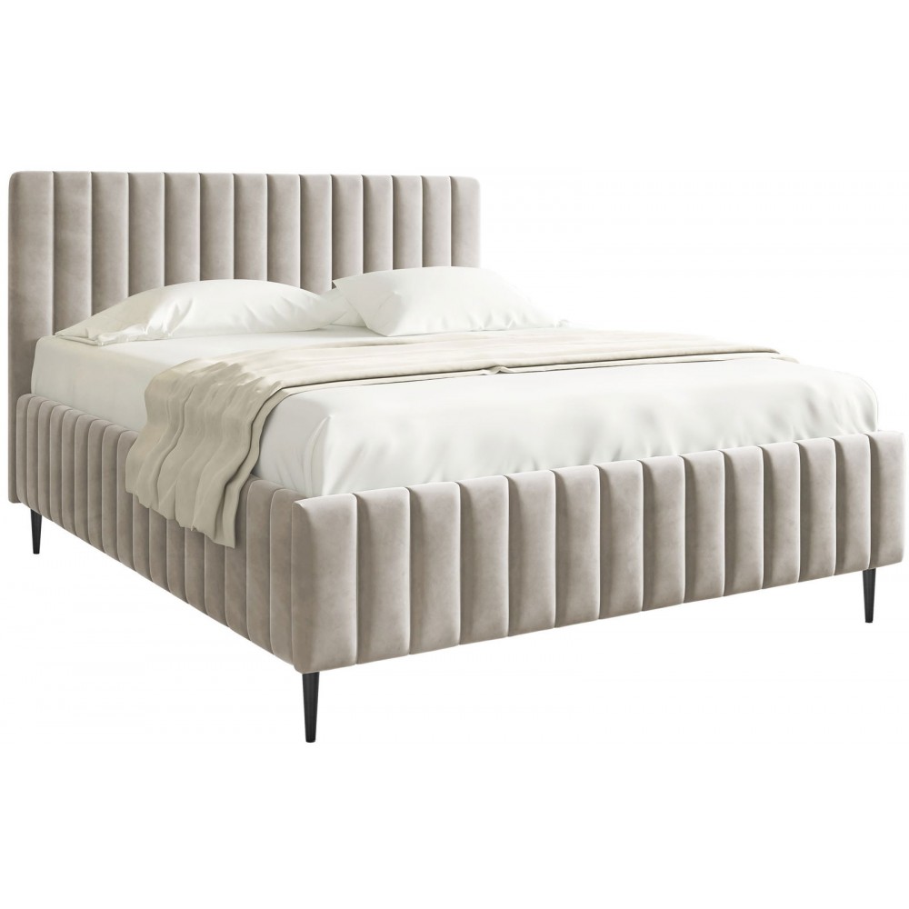 Επενδυμένο κρεβάτι Lewezo-Mpez-140 x 200