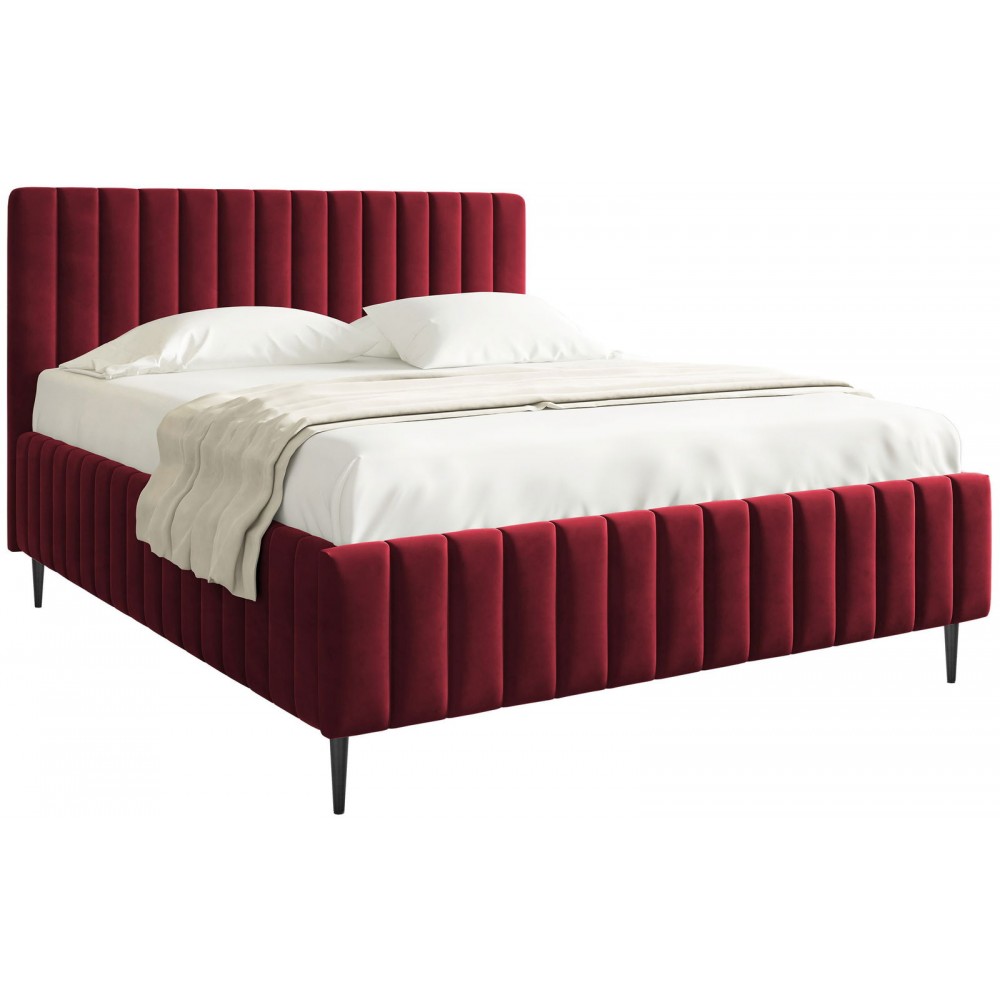 Επενδυμένο κρεβάτι Lewezo-Mporntw-180 x 200