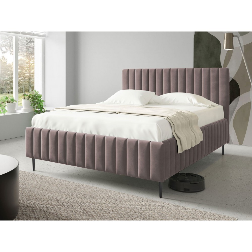 Επενδυμένο κρεβάτι Lewezo-Mwb-140 x 200