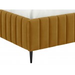 Επενδυμένο κρεβάτι Lewezo-Gkri-140 x 200