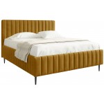 Επενδυμένο κρεβάτι Lewezo-Moustardi-160 x 200