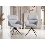 Καρέκλα Bokiz Muz 2τμχ-Gkri-Mauro